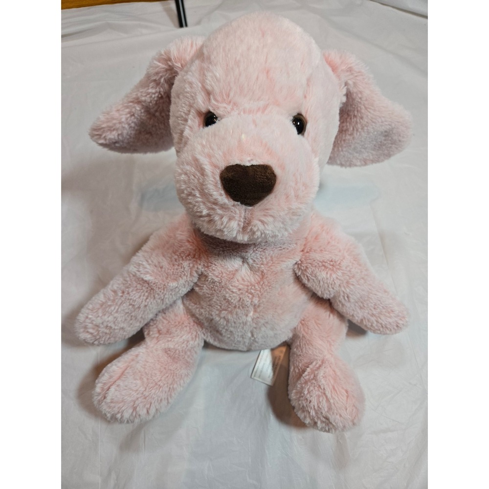 Animal Adventure Pink Puppy Dog Plush Stuffed Animal Heart Nose 2020 L74190